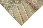 Patchwork Bej Pamuk Üzerine Yün El Dokuma Kilim-250x350 - Görsel 4