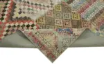Patchwork Bej Pamuk Üzerine Yün El Dokuma Kilim-250x350 - Görsel 6
