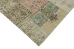 Patchwork Bej Pamuk Üzerine Yün El Dokuma Kilim-300x400 - Görsel 4