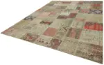 Patchwork Bej Pamuk Üzerine Yün El Dokuma Kilim-300x402 - Görsel 3