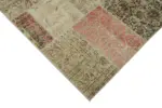 Patchwork Bej Pamuk Üzerine Yün El Dokuma Kilim-300x400 - Görsel 4