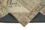 Patchwork Bej Pamuk Üzerine Yün El Dokuma Kilim-300x400 - Görsel 6