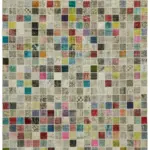 Patchwork Multi Pamuk Üzerine Yün El Dokuma Kilim-292x403