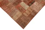 Patchwork Turuncu Pamuk Üzerine Yün El Dokuma Kilim-290x420 - Görsel 4