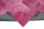 Patchwork Pembe Pamuk Üzerine Yün El Dokuma Kilim-300x400 - Görsel 6