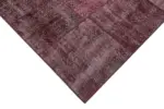 Patchwork Kırmızı Pamuk Üzerine Yün El Dokuma Kilim-301x402 - Görsel 4