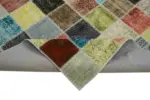 Patchwork Multi Pamuk Üzerine Yün El Dokuma Kilim-300x408 - Görsel 6