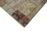 Patchwork Bej Pamuk Üzerine Yün El Dokuma Kilim-300x400 - Görsel 4