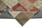 Patchwork Bej Pamuk Üzerine Yün El Dokuma Kilim-300x400 - Görsel 6