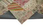 Patchwork Bej Pamuk Üzerine Yün El Dokuma Kilim-300x400 - Görsel 6