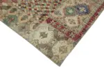 Patchwork Bej Pamuk Üzerine Yün El Dokuma Kilim-300x400 - Görsel 4