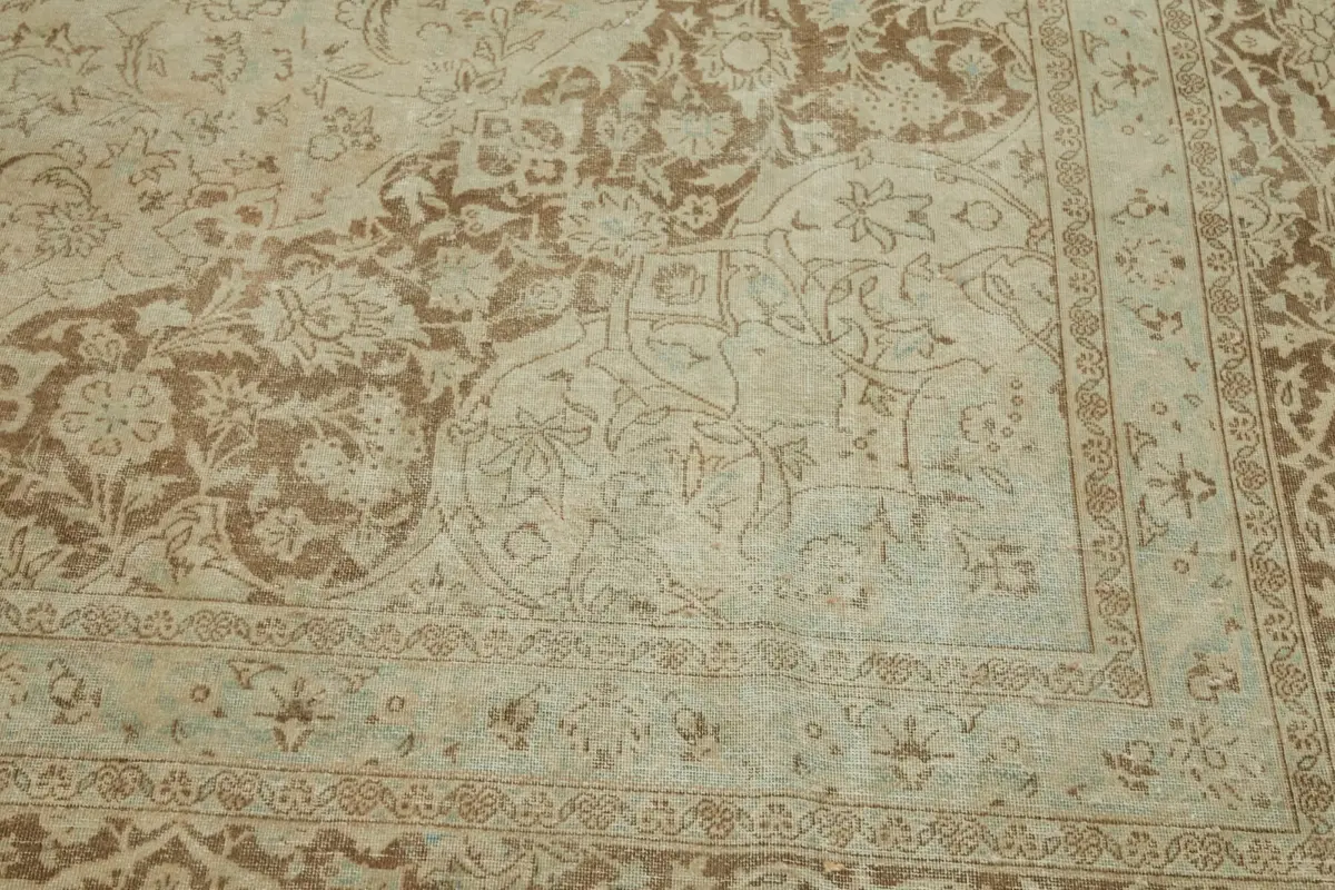 Katar Eskitme Bej Pamuk Üzerine Yün El Dokuma Halı-341x548 - Görsel 9