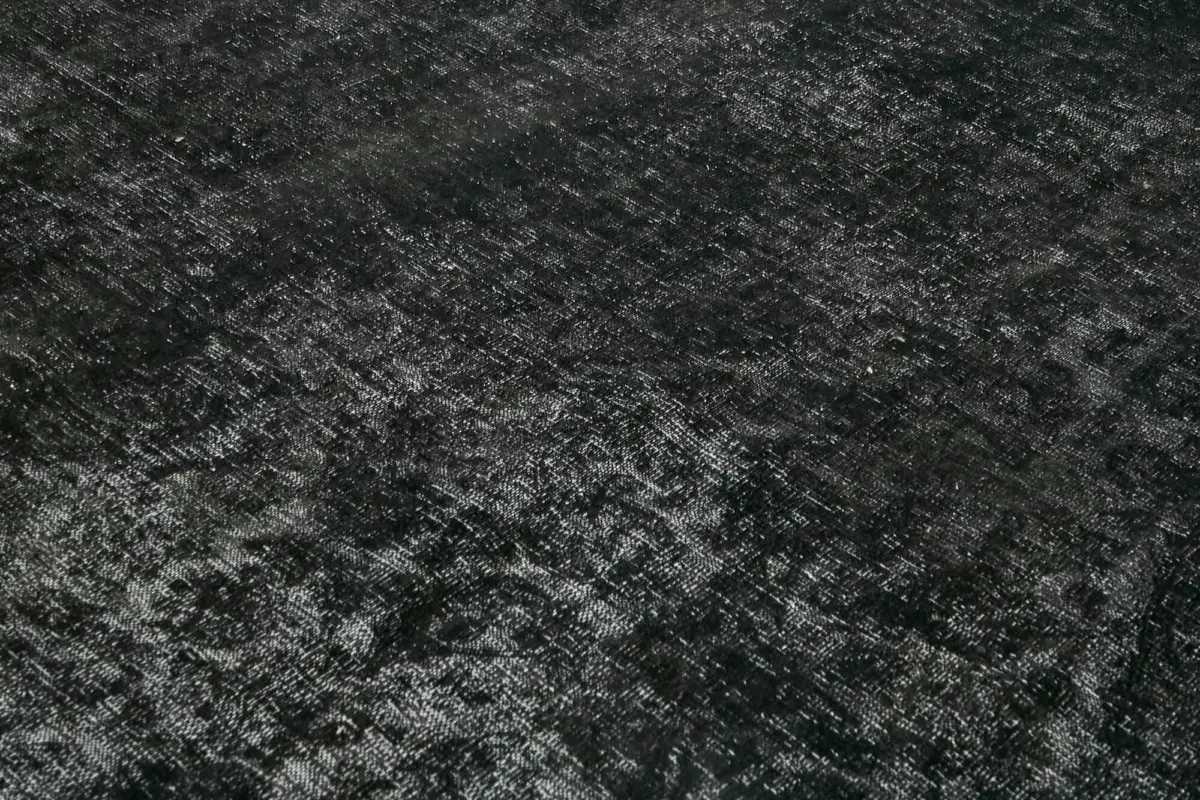 Katar Eskitme Siyah Pamuk Üzerine Yün El Dokuma Halı-340x462 - Görsel 5