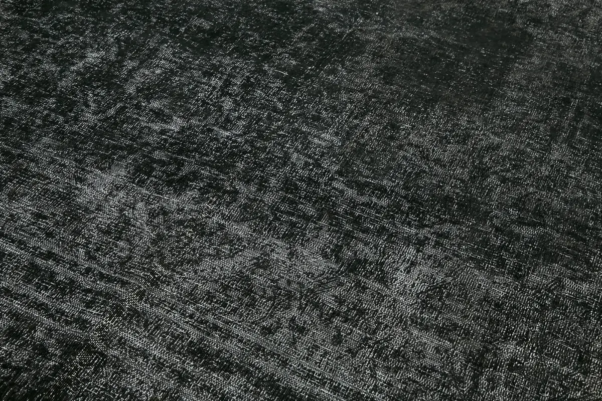 Katar Eskitme Siyah Pamuk Üzerine Yün El Dokuma Halı-340x462 - Görsel 10