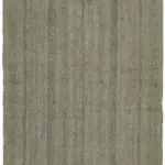 Chaput Çizgili Gri Renk Pagrk Üzerine Yün El Dokuma Kilim-194x255