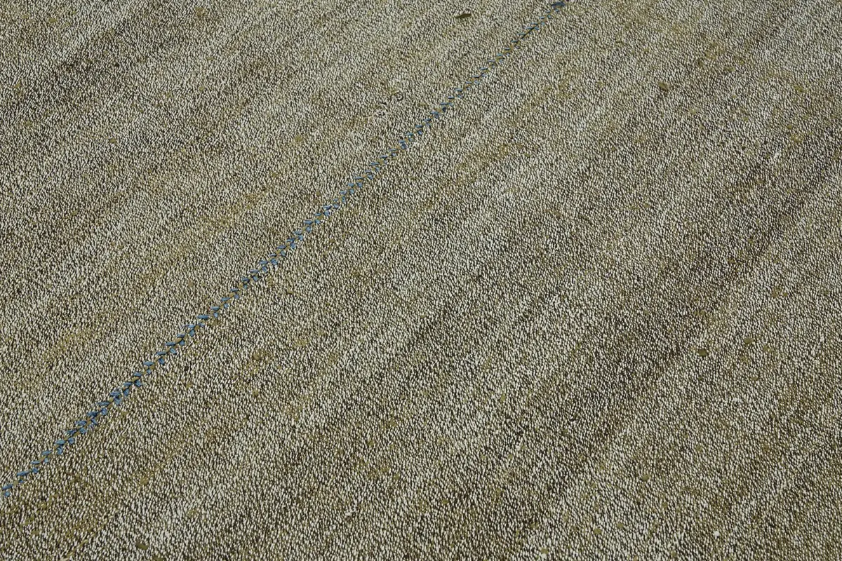 Chaput Çizgili Gri Renk Pagrk Üzerine Yün El Dokuma Kilim-194x255 - Görsel 5