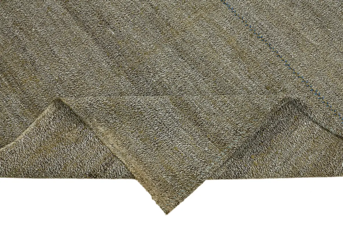 Chaput Çizgili Gri Renk Pagrk Üzerine Yün El Dokuma Kilim-194x255 - Görsel 6