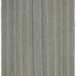 Chaput Çizgili Gri Renk Pagrk Üzerine Yün El Dokuma Kilim-220x285