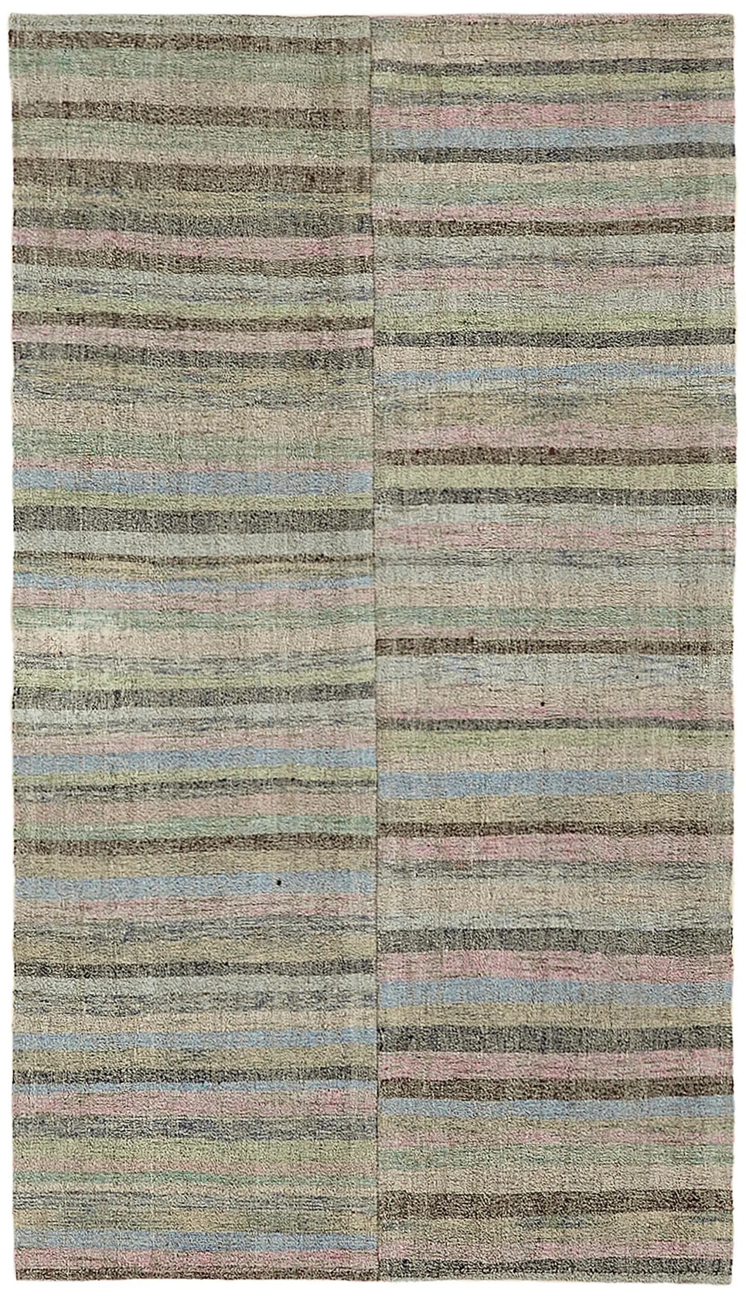 Rc_43479_0_Multicolor_Oriental_Kilim_Rugs Chaput Çizgili Multi Renk Pamuk Üzerine Yün El Dokuma Kilim-152x262 - Görsel 1