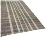 Chaput Çizgili Gri Renk Pagrk Üzerine Yün El Dokuma Kilim-171x297 - Görsel 2