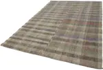 Chaput Çizgili Multi Renk Pamuk Üzerine Yün El Dokuma Kilim-202x320 - Görsel 3