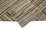 Chaput Çizgili Multi Renk Pamuk Üzerine Yün El Dokuma Kilim-170x290 - Görsel 6