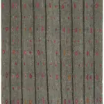 Chaput Çizgili Gri Pamuk Üzerine Yün El Dokum Kilim-228x263