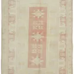 Anadolu Eskitme Bej Pamuk Üzerine Yün El Dokuma Halı-160x230