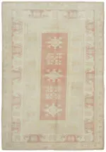 Anadolu Eskitme Bej Pamuk Üzerine Yün El Dokuma Halı-160x230