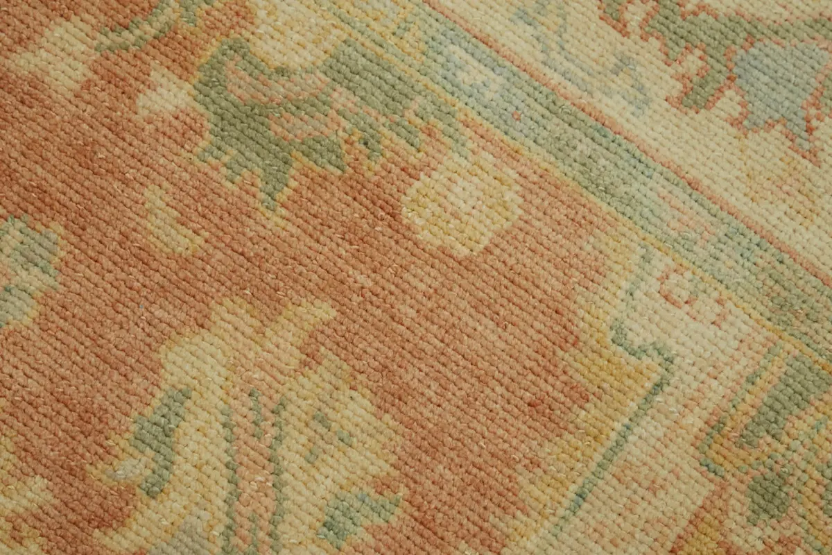 Anadolu Eskitme Bej Pamuk Üzerine Yün El Dokuma Halı-063x108 - Görsel 5