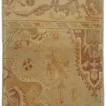 Anadolu Eskitme Bej Pamuk Üzerine Yün El Dokuma Halı-065x110