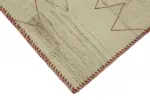 Kendir Çizgili Bej Kenevir İpinden El Dokuma Kilim-093x128 - Görsel 4