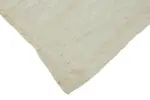 Kendir Çizgili Beyaz Kenevir İpinden El Dokuma Kilim-195x210 - Görsel 4