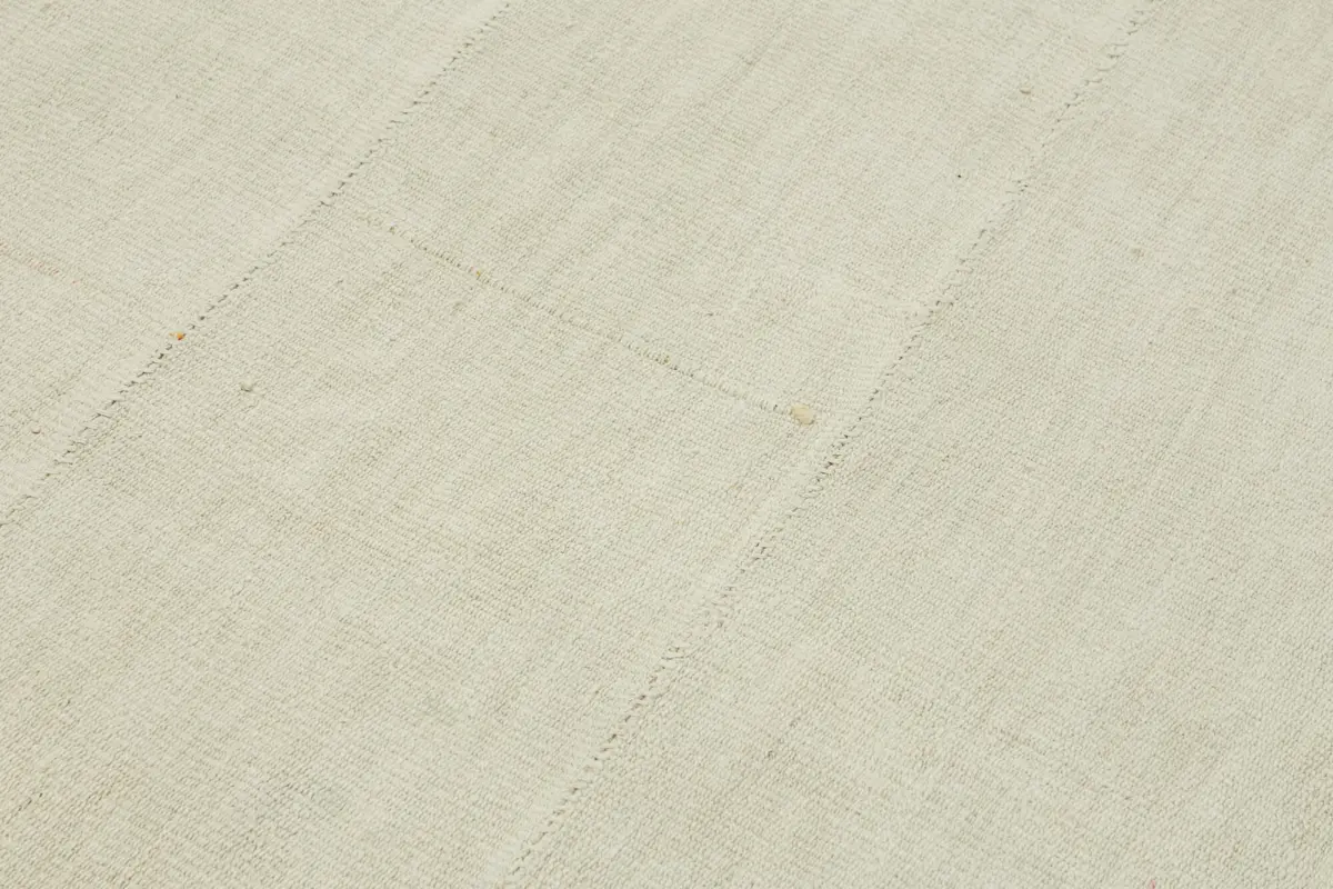 Kendir Çizgili Beyaz Kenevir İpinden El Dokuma Kilim-180x226 - Görsel 5