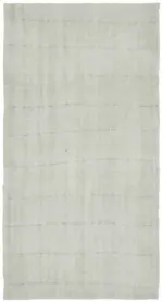 Kendir Çizgili Beyaz Kenevir İpinden El Dokuma Kilim-160x300