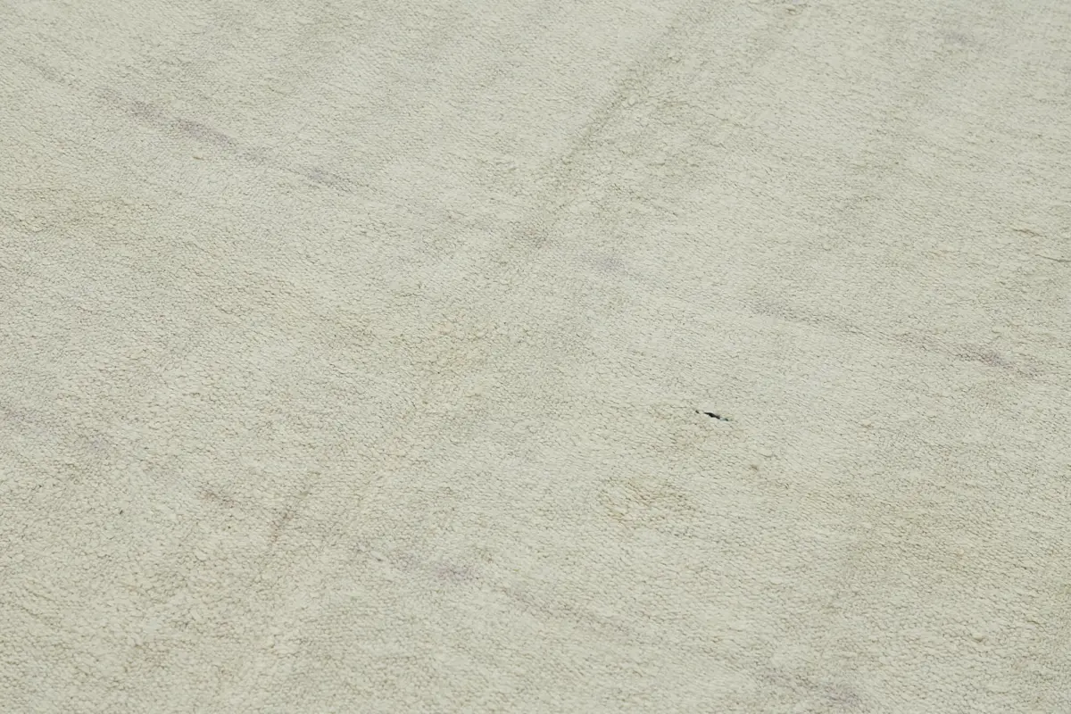 Kendir Çizgili Beyaz Kenevir İpinden El Dokuma Kilim-160x300 - Görsel 5