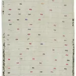 Kendir Çizgili Beyaz Kenevir İpinden El Dokuma Kilim-180x310