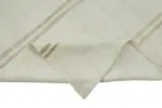 Kendir Çizgili Beyaz Kenevir İpinden El Dokuma Kilim-153x380 - Görsel 6