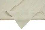 Kendir Çizgili Beyaz Kenevir İpinden El Dokuma Kilim-172x387 - Görsel 6