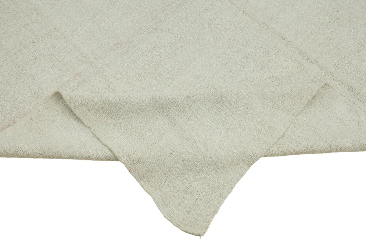 Kendir Çizgili Bej Kenevir İpinden El Dokuma Kilim-203x315 - Görsel 6