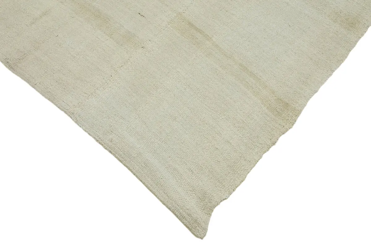 Kendir Çizgili Bej Kenevir İpinden El Dokuma Kilim-170x370 - Görsel 4