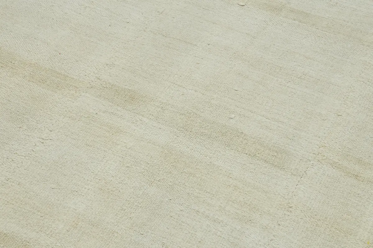 Kendir Çizgili Bej Kenevir İpinden El Dokuma Kilim-170x370 - Görsel 5