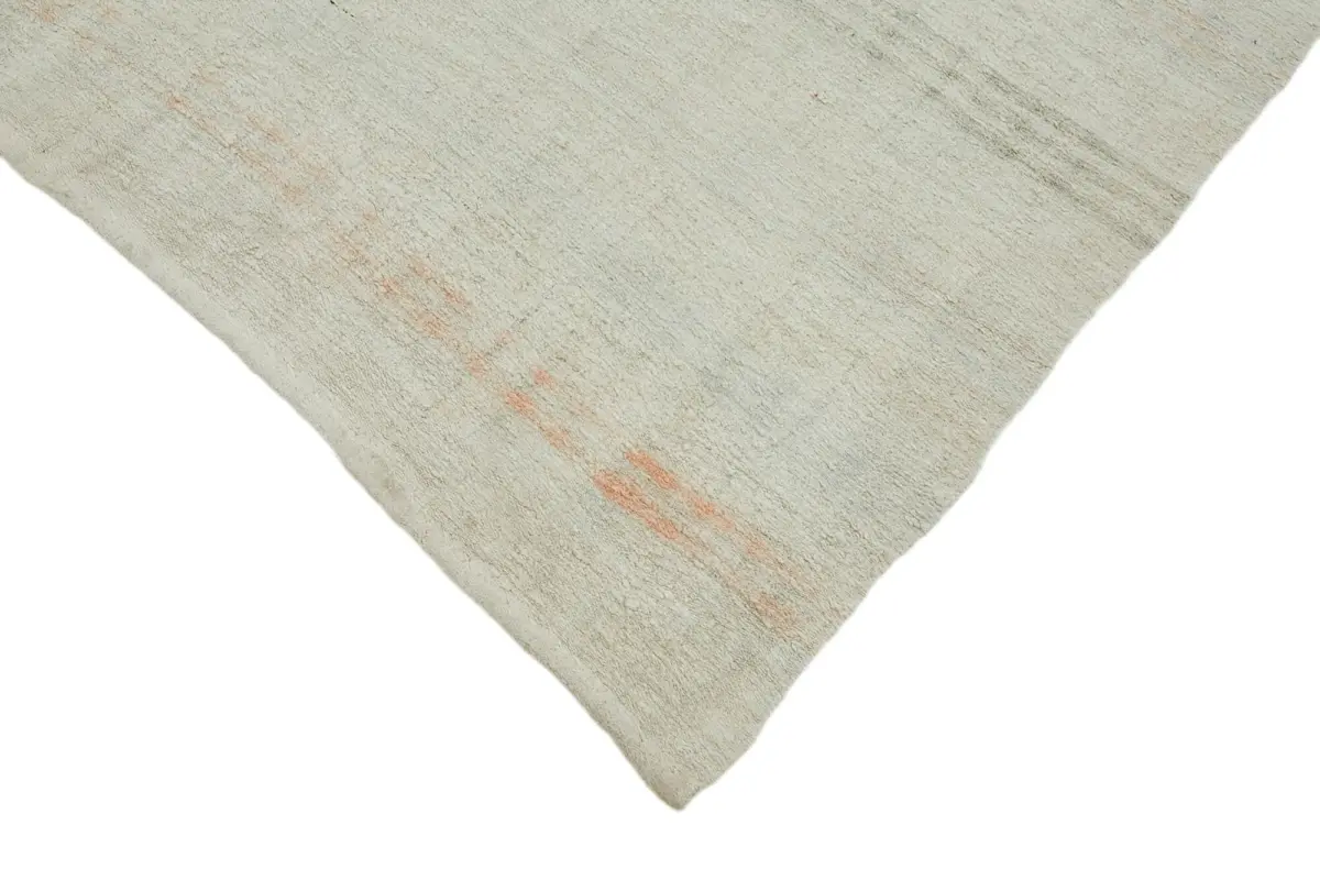 Kendir Çizgili Bej Kenevir İpinden El Dokuma Kilim-177x380 - Görsel 4