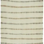 Kendir Çizgili Bej Kenevir İpinden El Dokuma Kilim-172x347