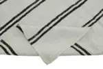 Kendir Çizgili Beyaz Kenevir İpinden El Dokuma Kilim-180x370 - Görsel 6