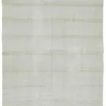 Kendir Çizgili Beyaz Kenevir İpinden El Dokuma Kilim-170x407