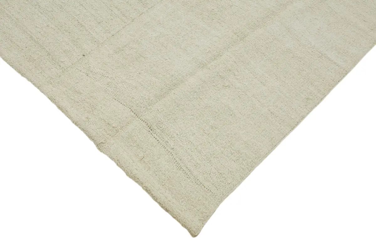 Kendir Çizgili Bej Kenevir İpinden El Dokuma Kilim-260x320 - Görsel 4