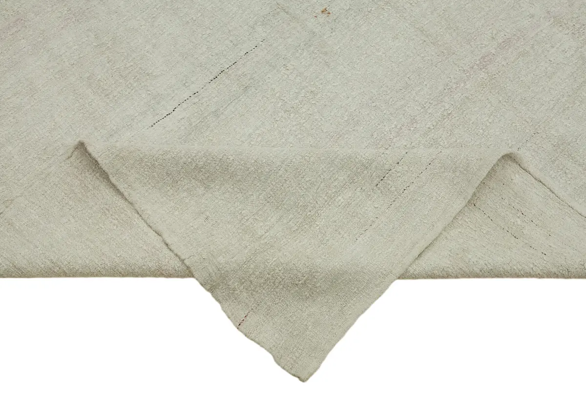 Kendir Çizgili Bej Kenevir İpinden El Dokuma Kilim-200x376 - Görsel 6