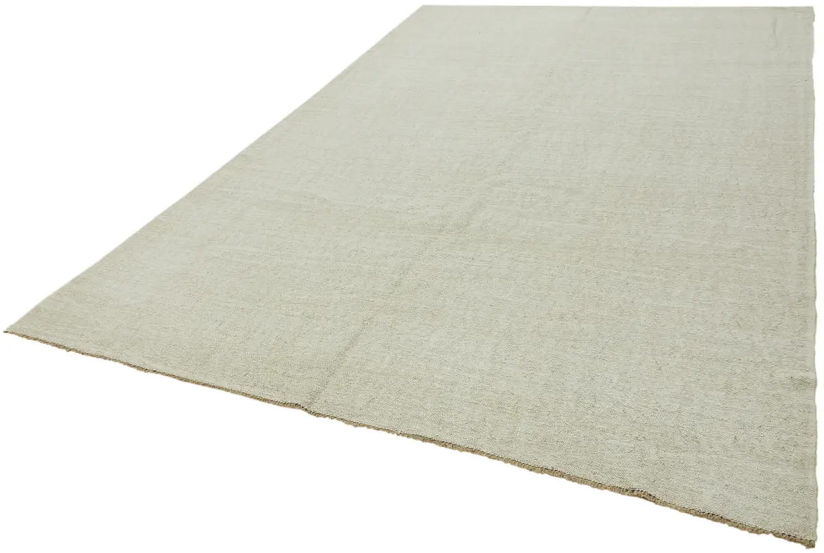 Kendir Çizgili Bej Kenevir İpinden El Dokuma Kilim-238x353 - Görsel 3