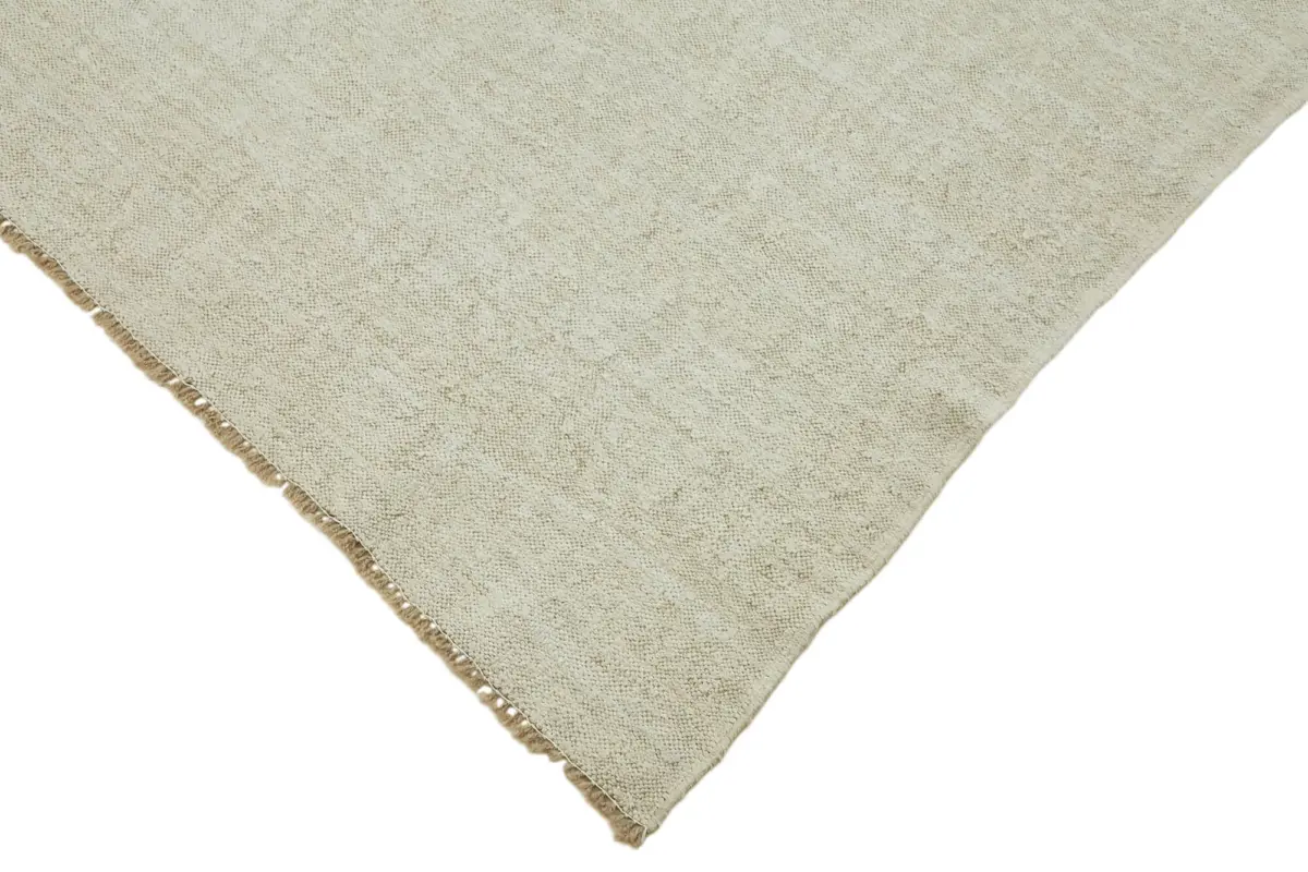 Kendir Çizgili Bej Kenevir İpinden El Dokuma Kilim-238x353 - Görsel 4